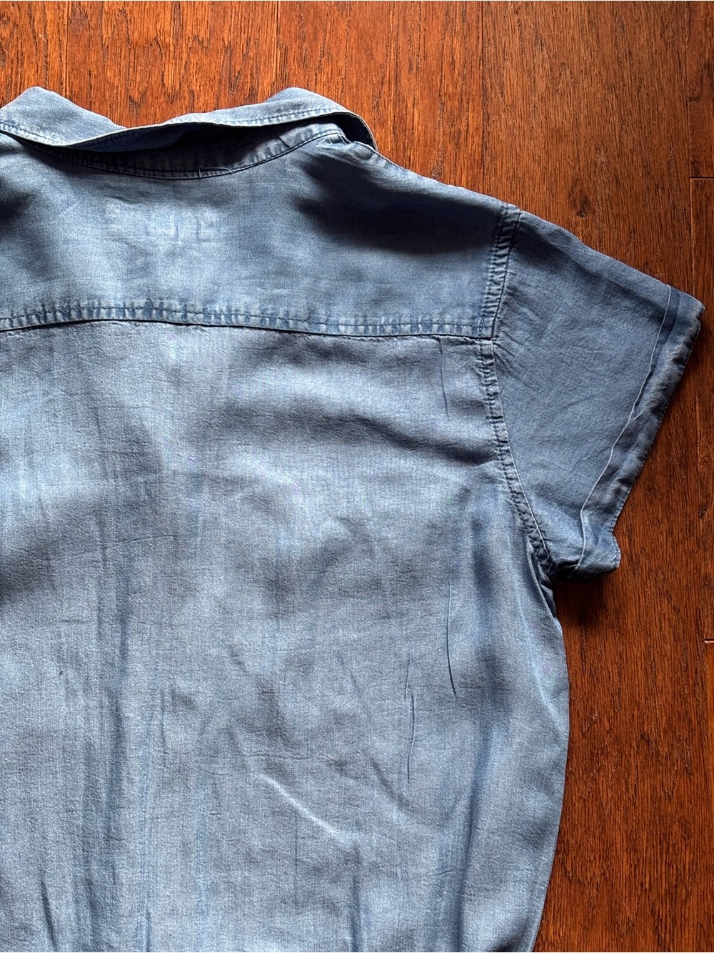 Thread & Supply Denim Utility Button Down Shirt Dress | Size L - Picture 5 of 12